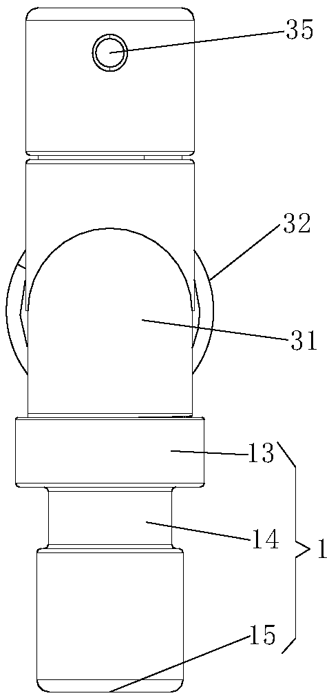 Connecting device for water inlet pipe of washing machine