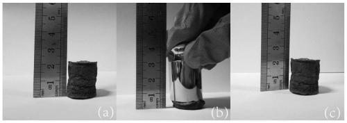 Polyacrylonitrile/polyethyleneimine/graphene oxide nano porous sponge and preparation method thereof