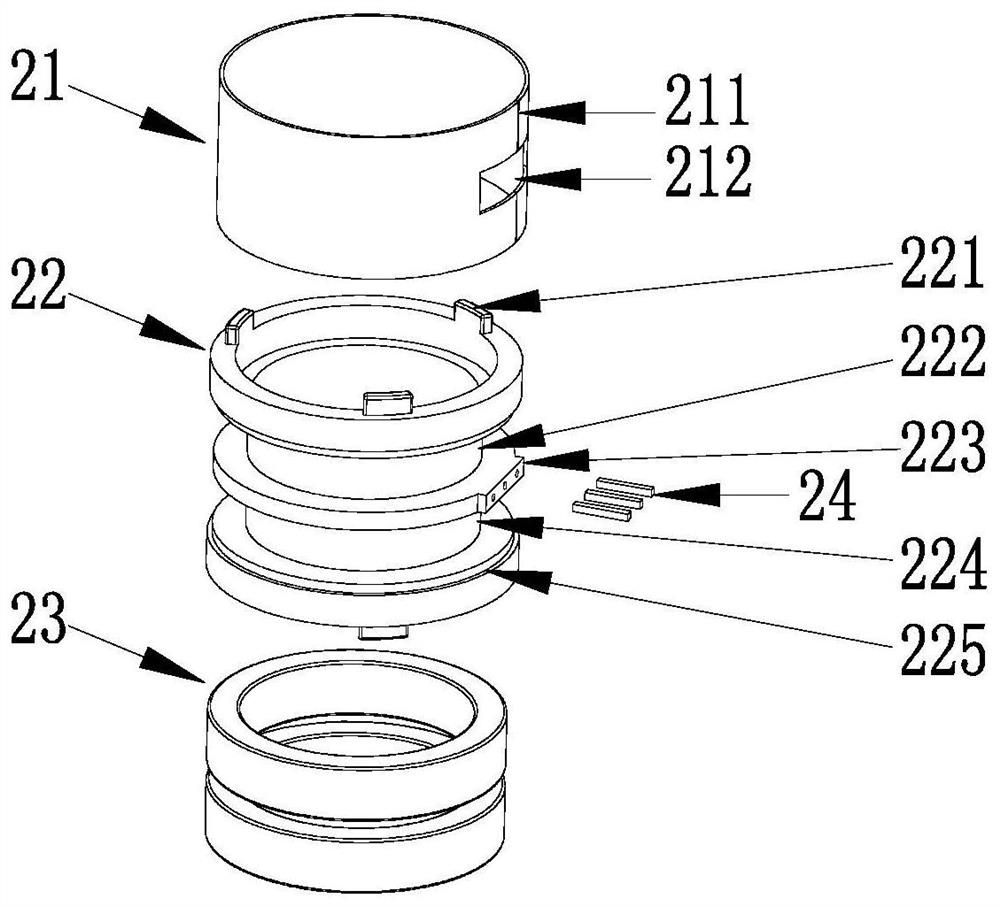 Axial movement double-traction vibration motor