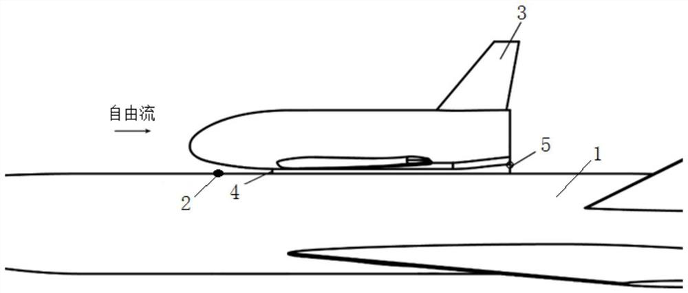 Two-stage injection aircraft back rapid separation device and method