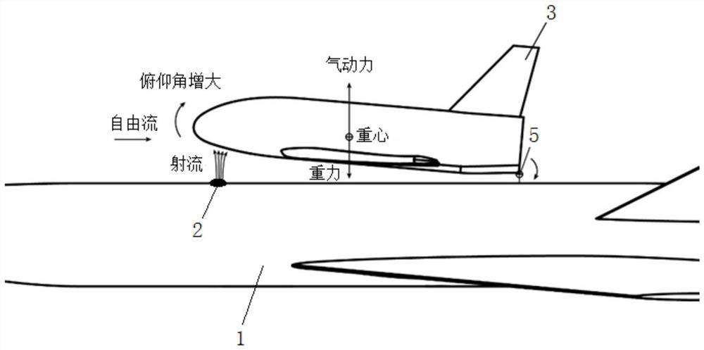 Two-stage injection aircraft back rapid separation device and method