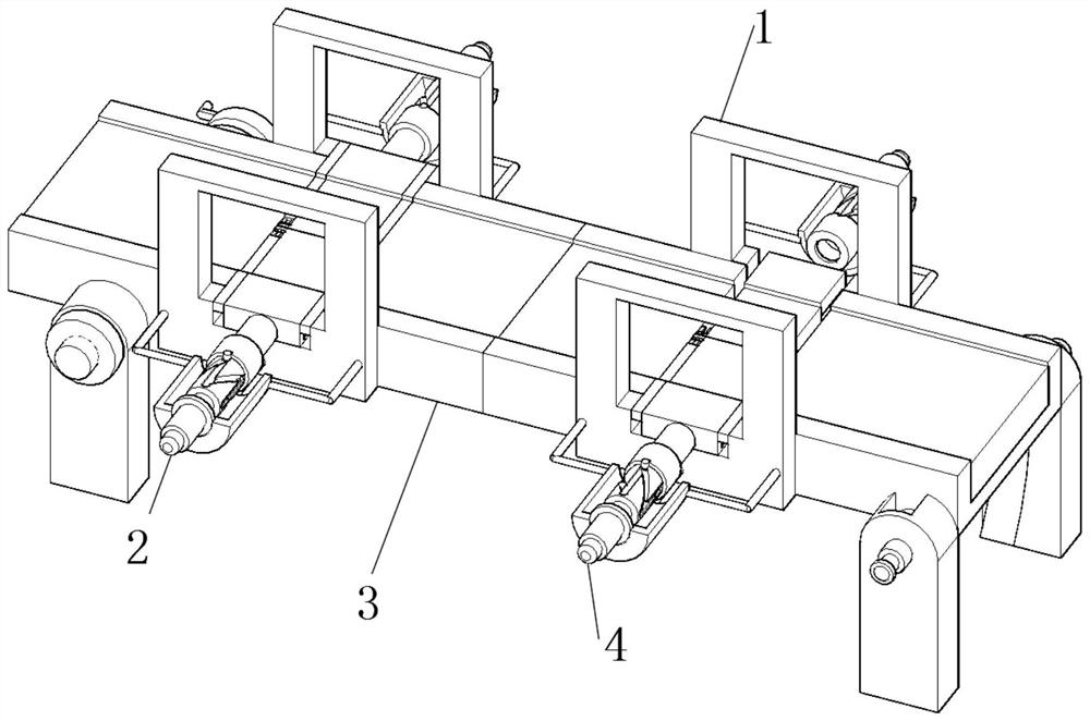 Ore detecting, pushing and conveying mechanism for sphalerite