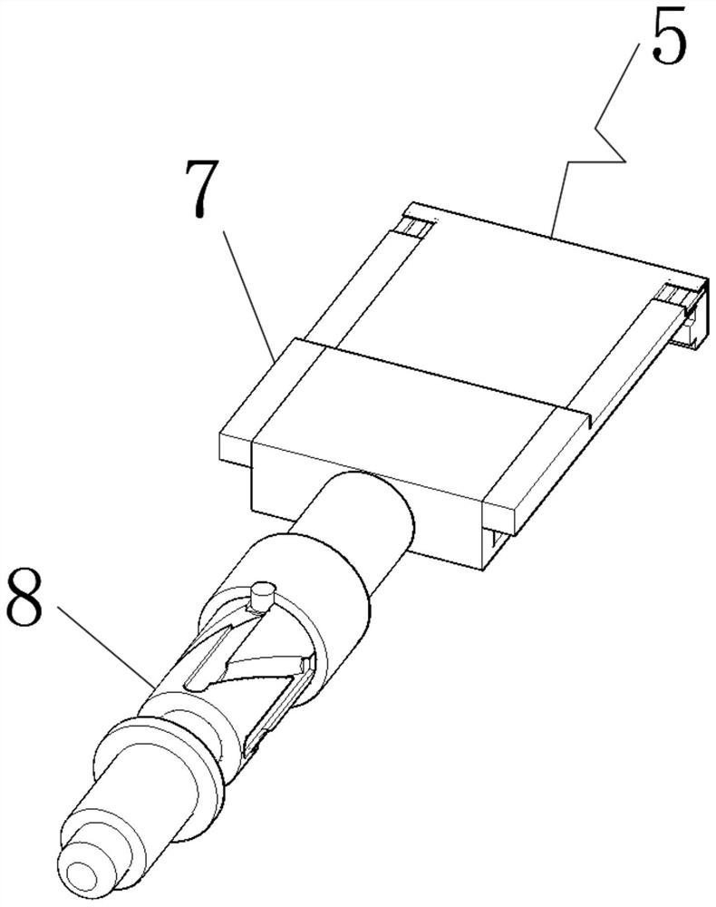 Ore detecting, pushing and conveying mechanism for sphalerite