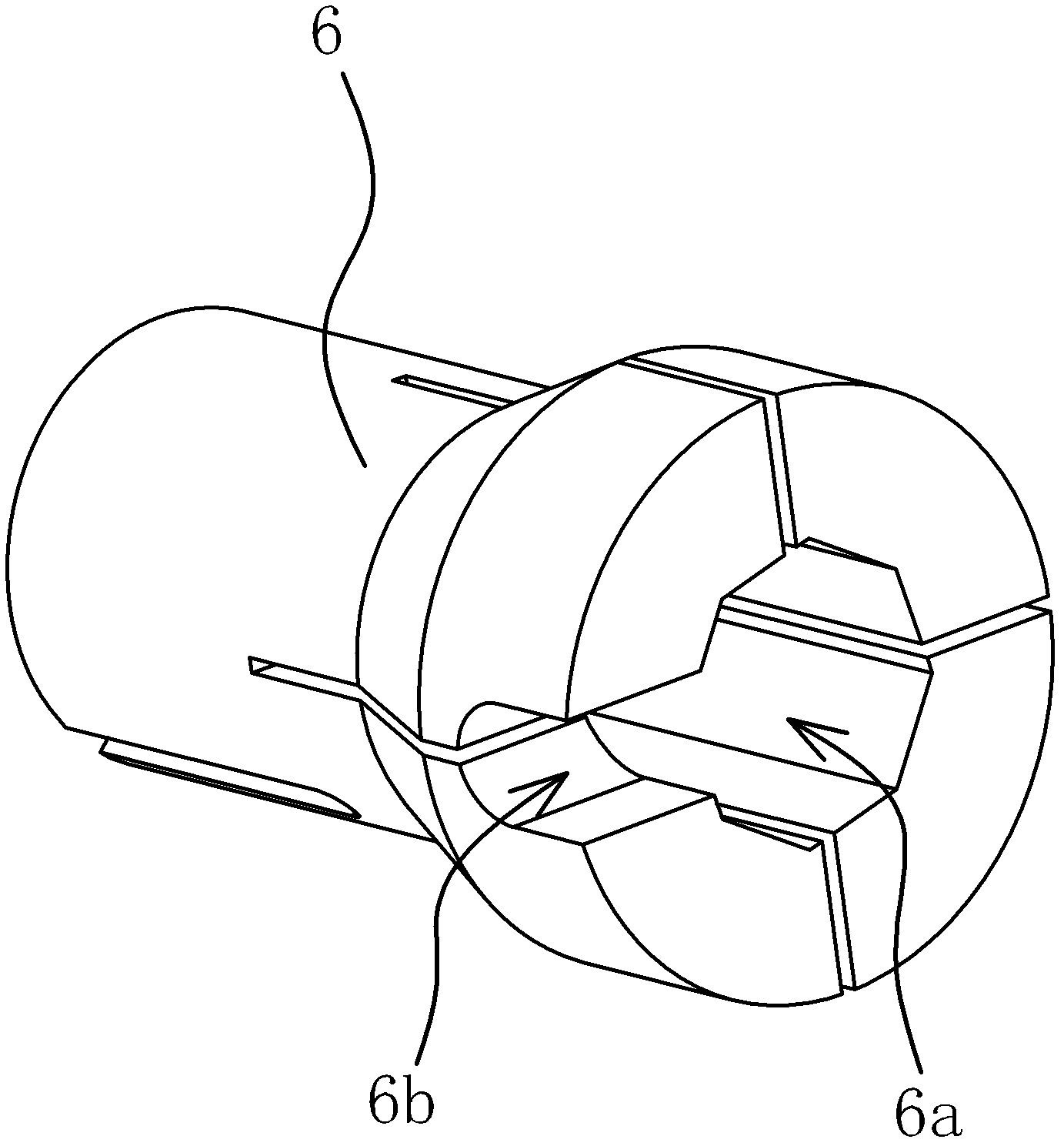 Processing machine tool for valve body connection hole