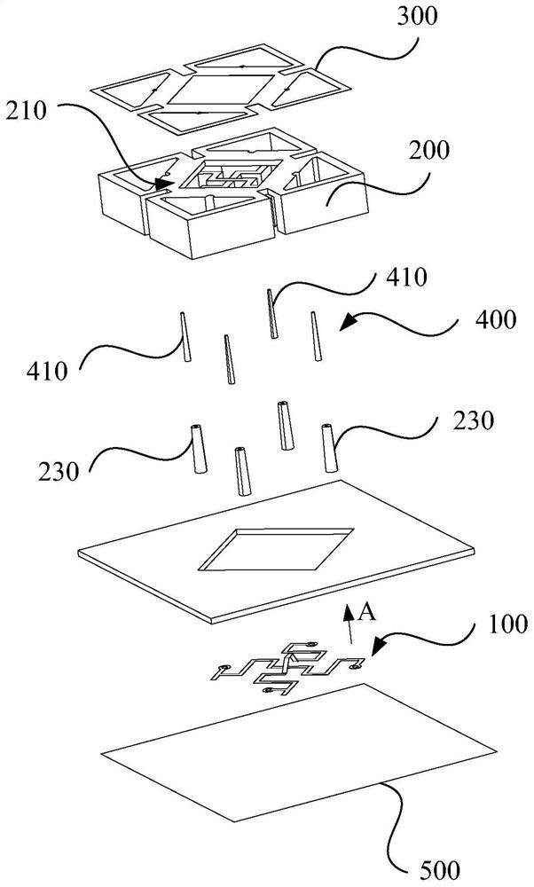 Patch antenna, radiation unit and feed structure