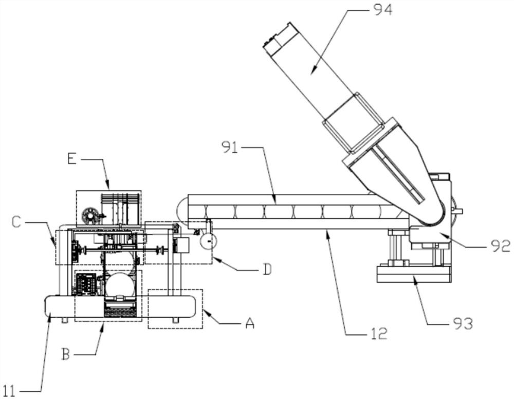 A tennis ball picking device