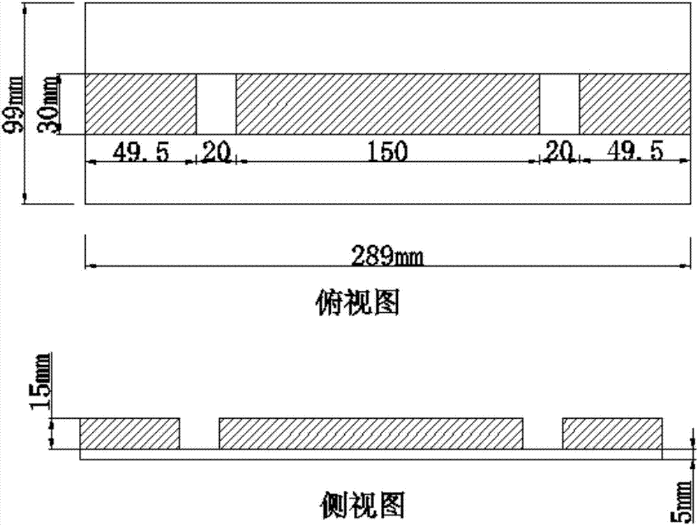 Exosmosis electricity acceleration type steel bar corrosion testing device and building method thereof