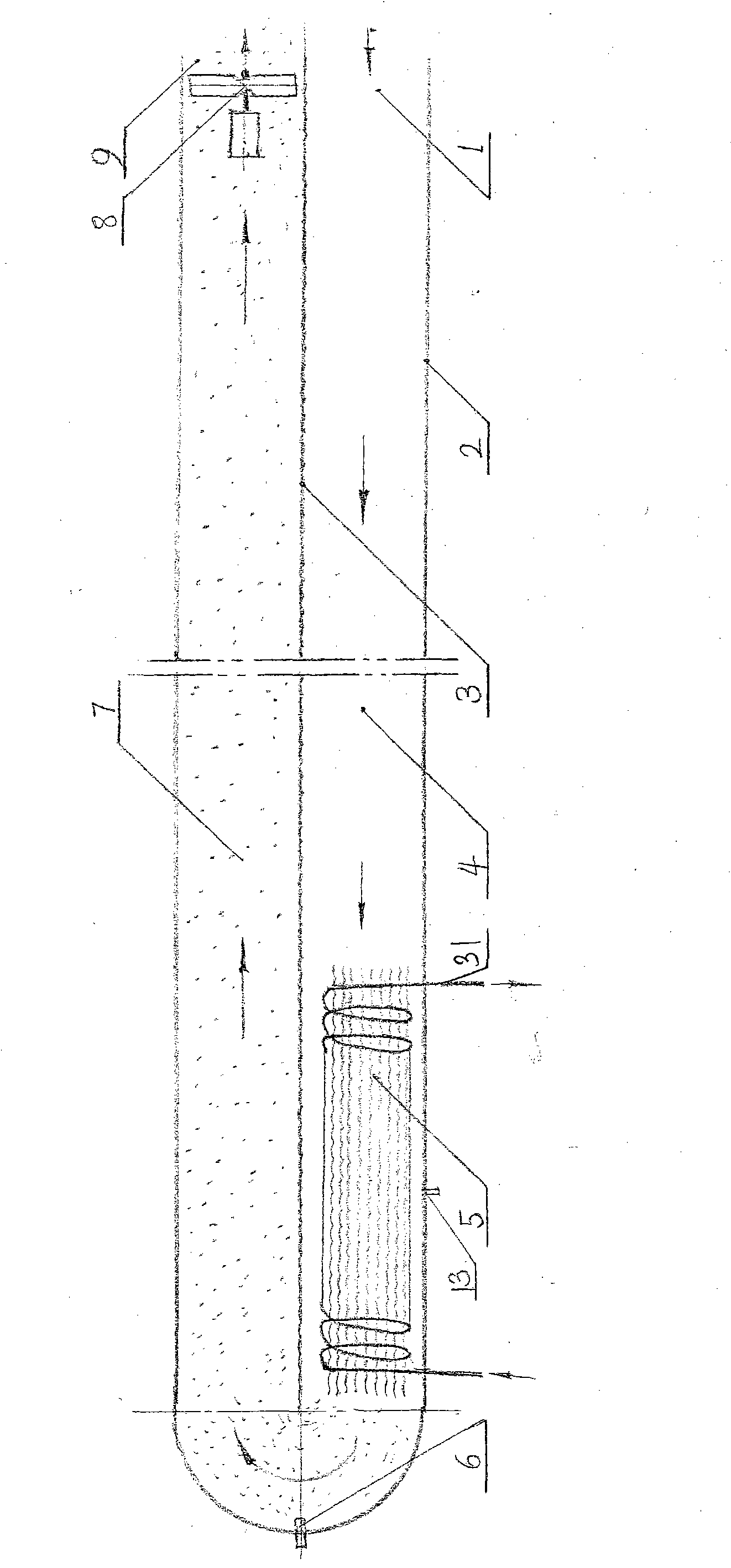 Freezing point indirect evaporation cooling type natural low-phase energy engine taking water as raw material