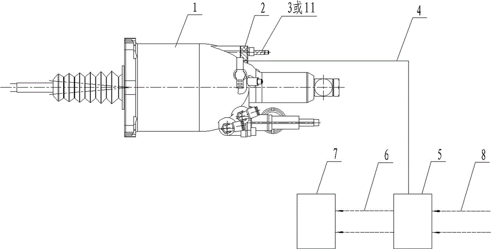 Clutch stroke monitoring system