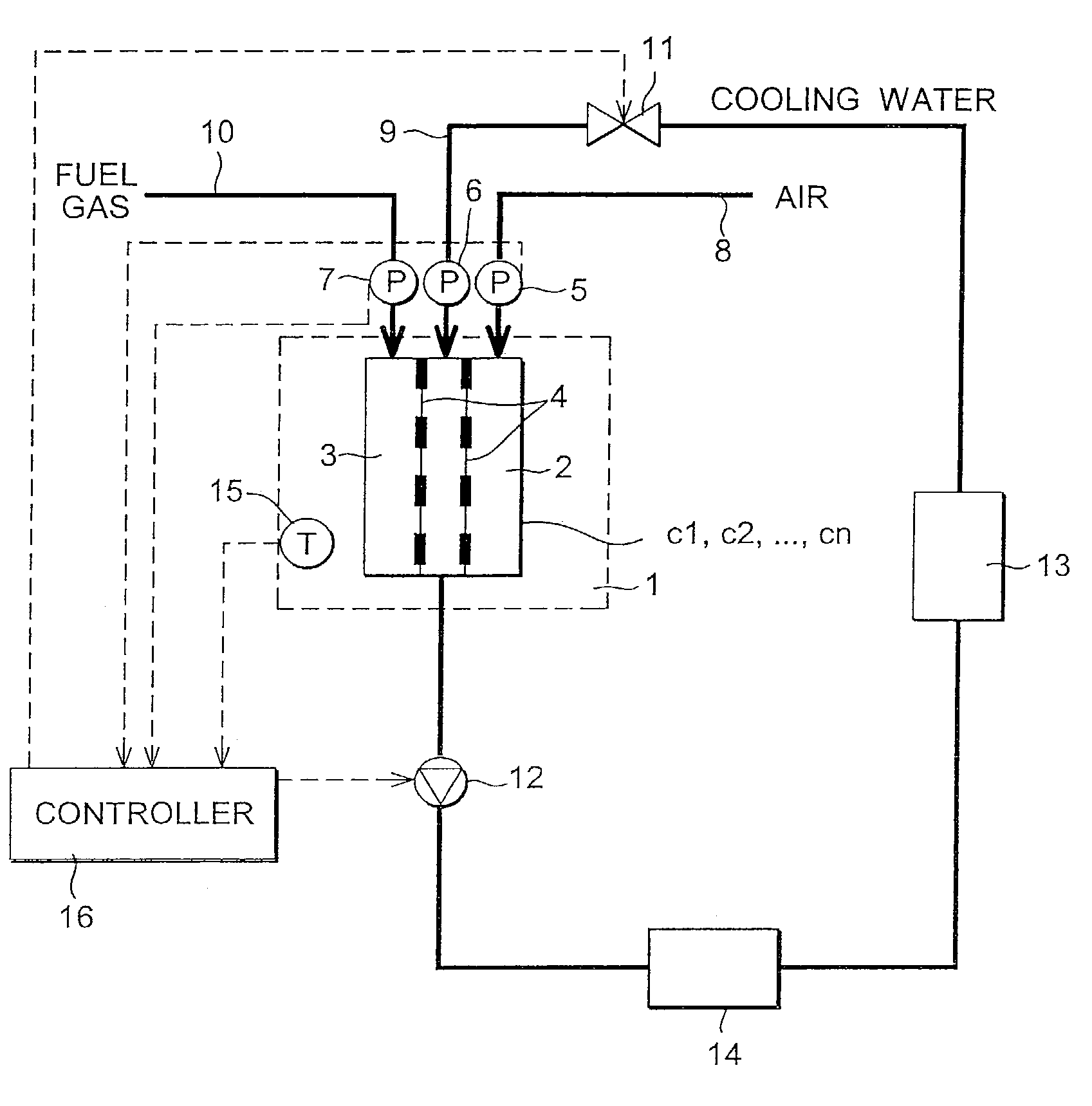 Fuel cell system and its startup control