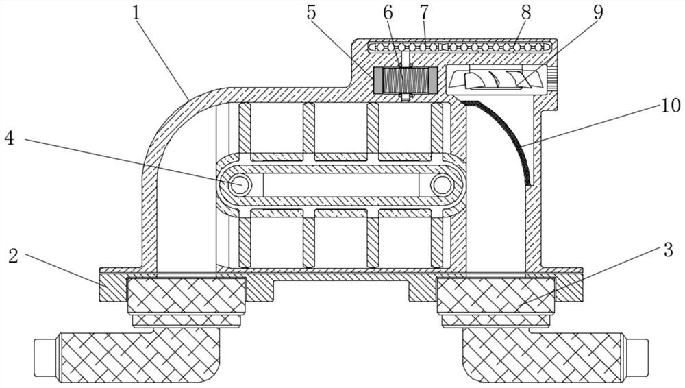 Energy-saving and environmentally-friendly free feeding, transporting and storing structure for particle materials