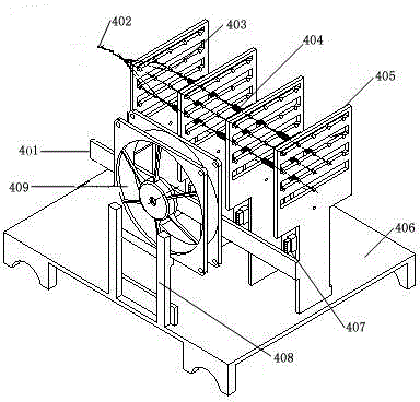 Testing device and testing method for output characteristics of artificial muscle aggregation group