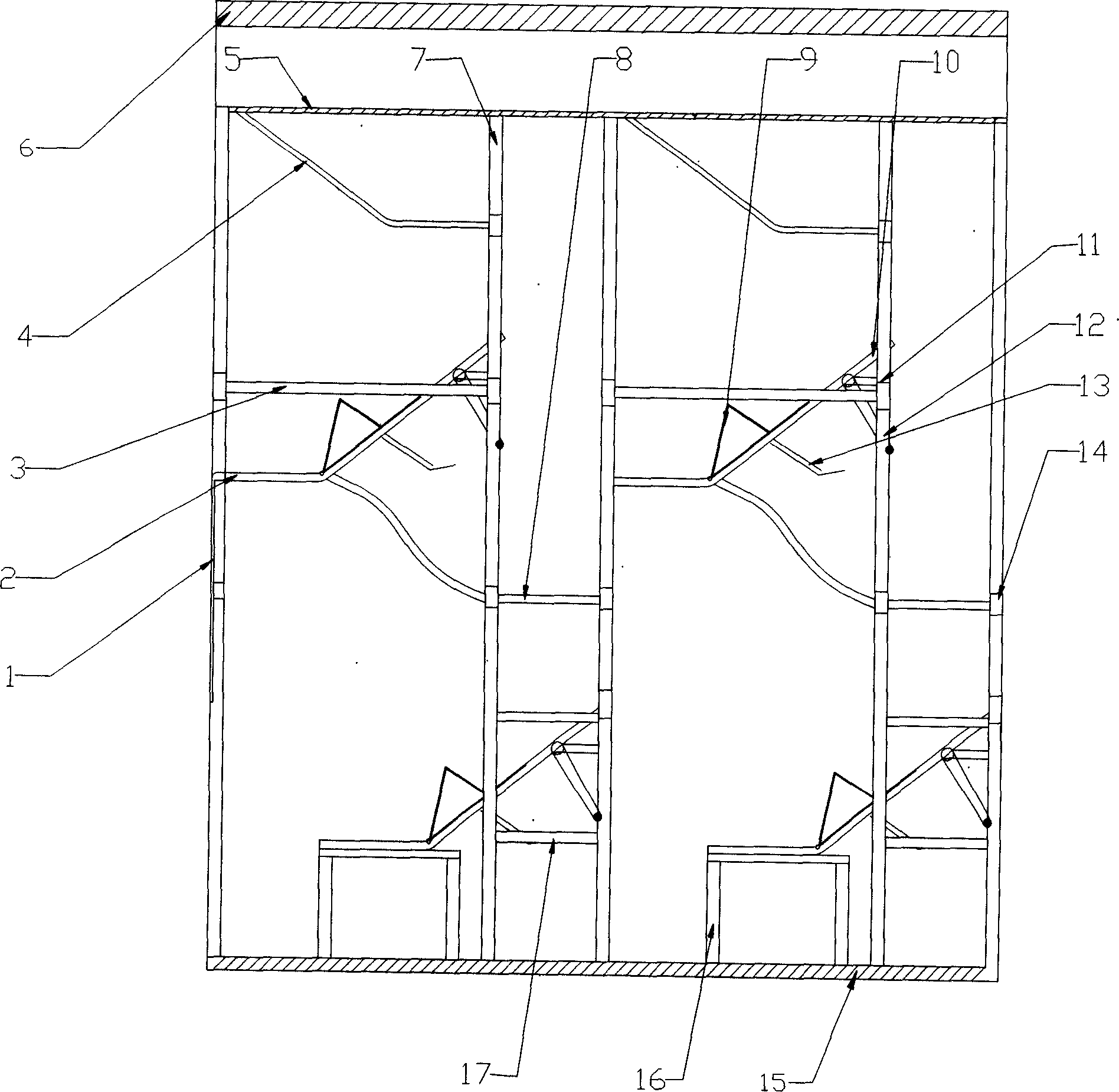 Car body structure of railway passenger car