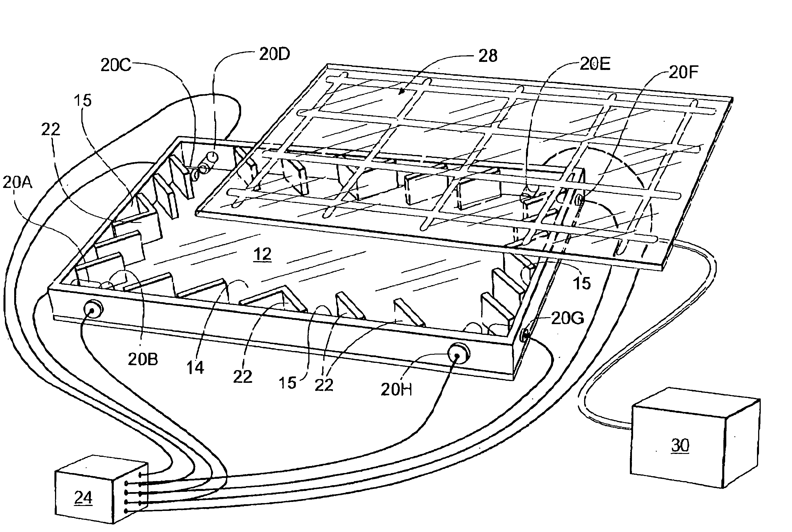 Illuminated background display apparatus