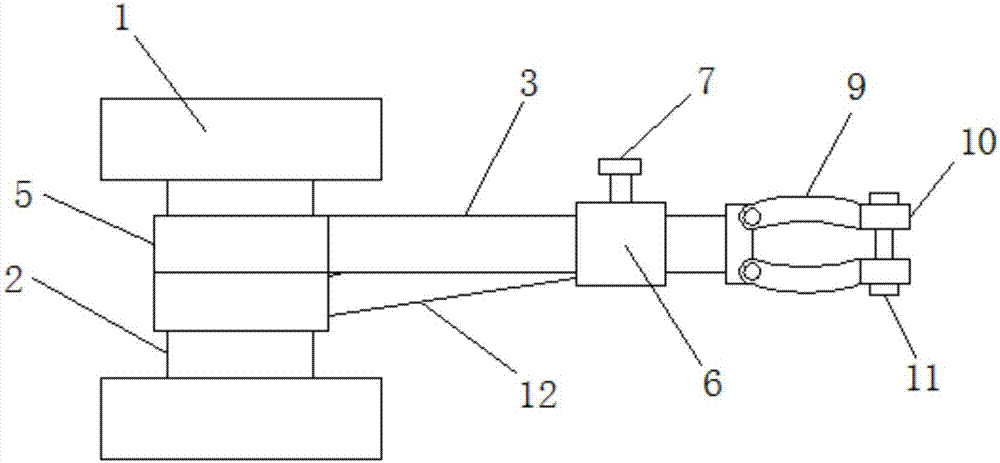 Cable bending fixing structure