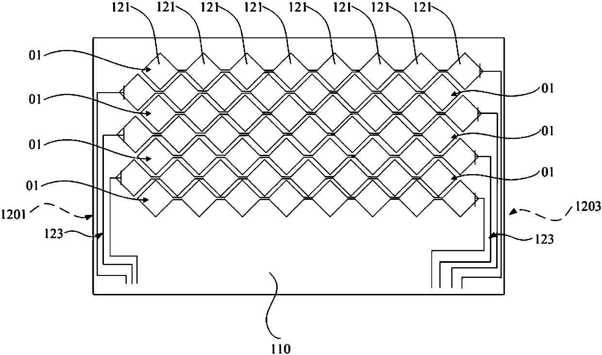 Embedded-type touch control panel and preparation method thereof