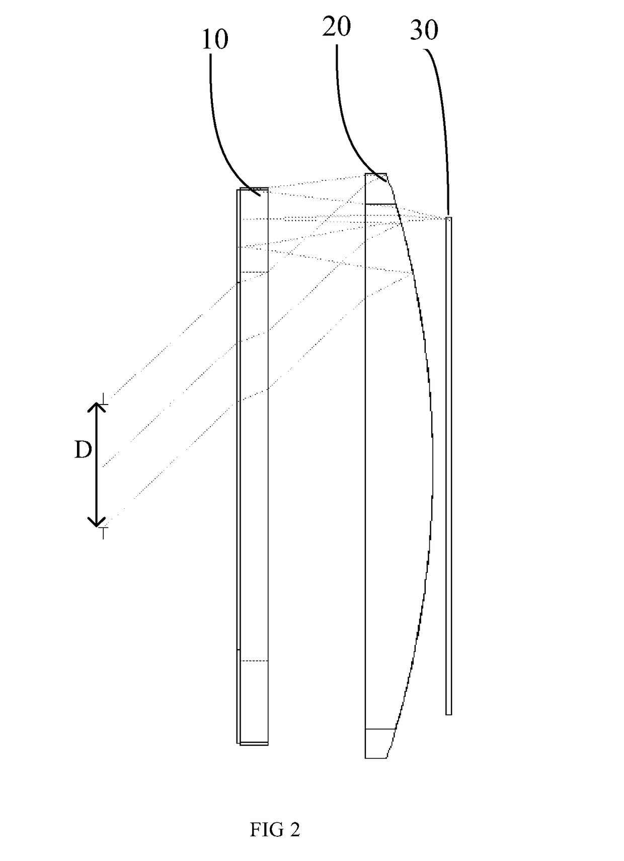 Short-range optical amplification module, spectacles, helmet and VR system