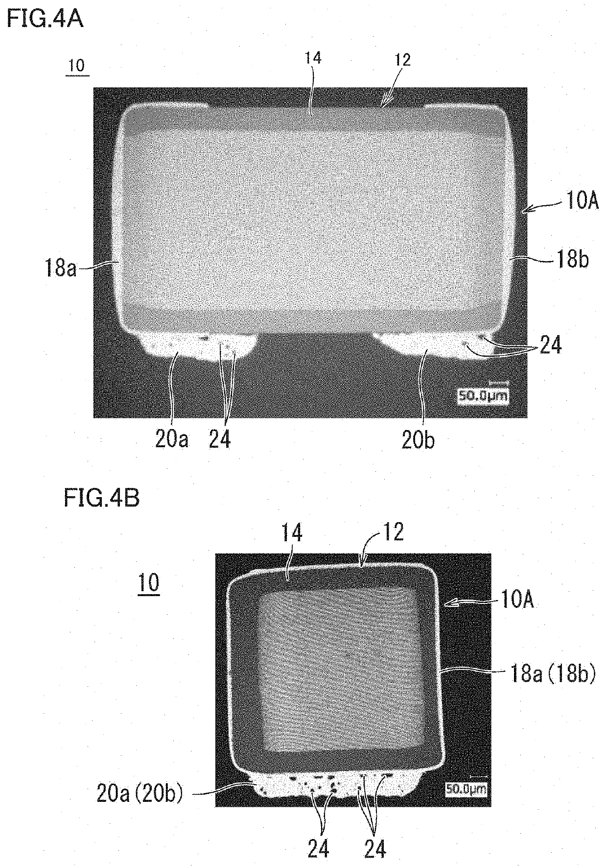 Chip electronic component and electronic component mounting structure