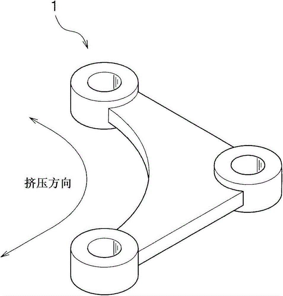 Aluminum alloy forged material for automobile and method for manufacturing the same