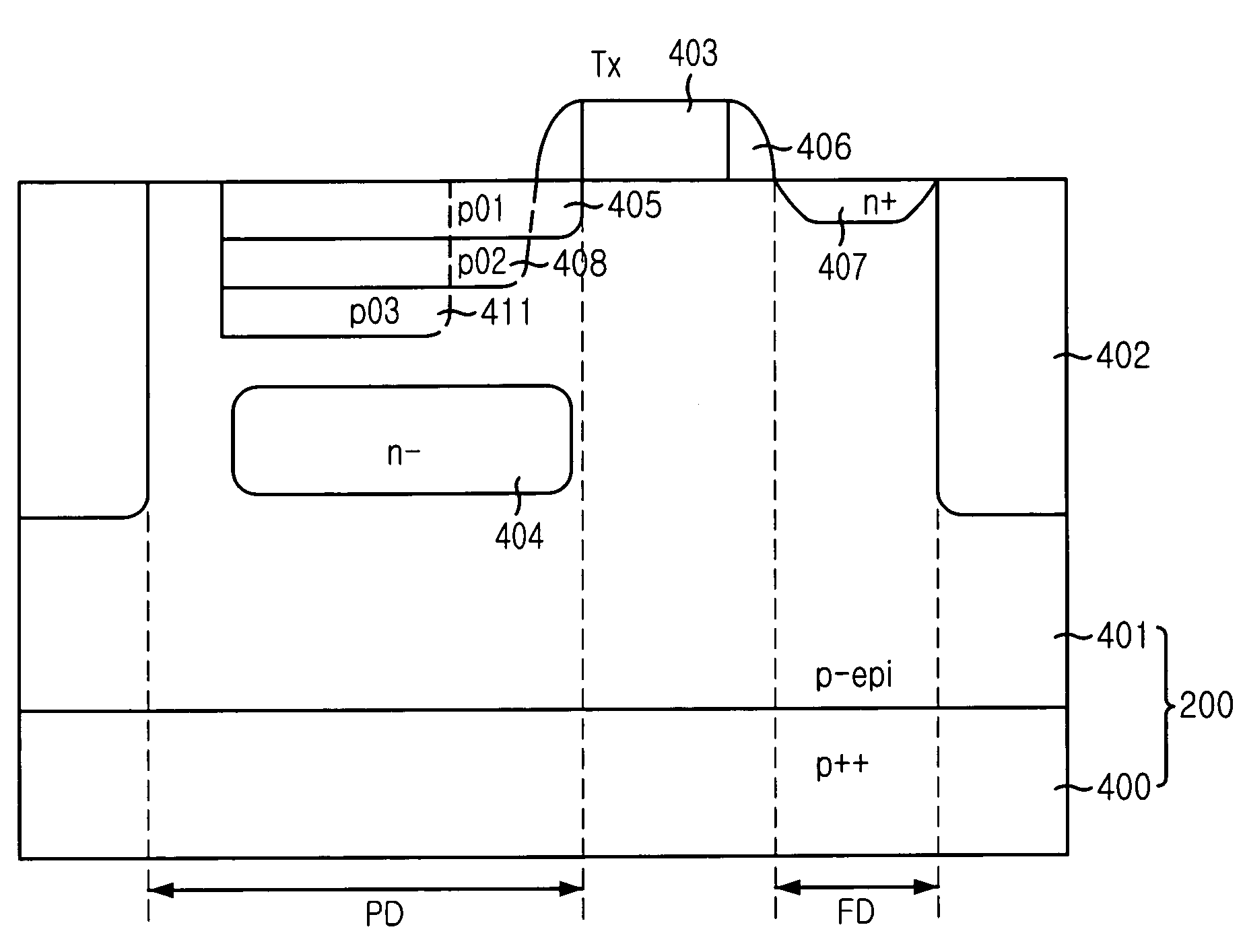 Image sensor with improved charge transfer efficiency and method for fabricating the same