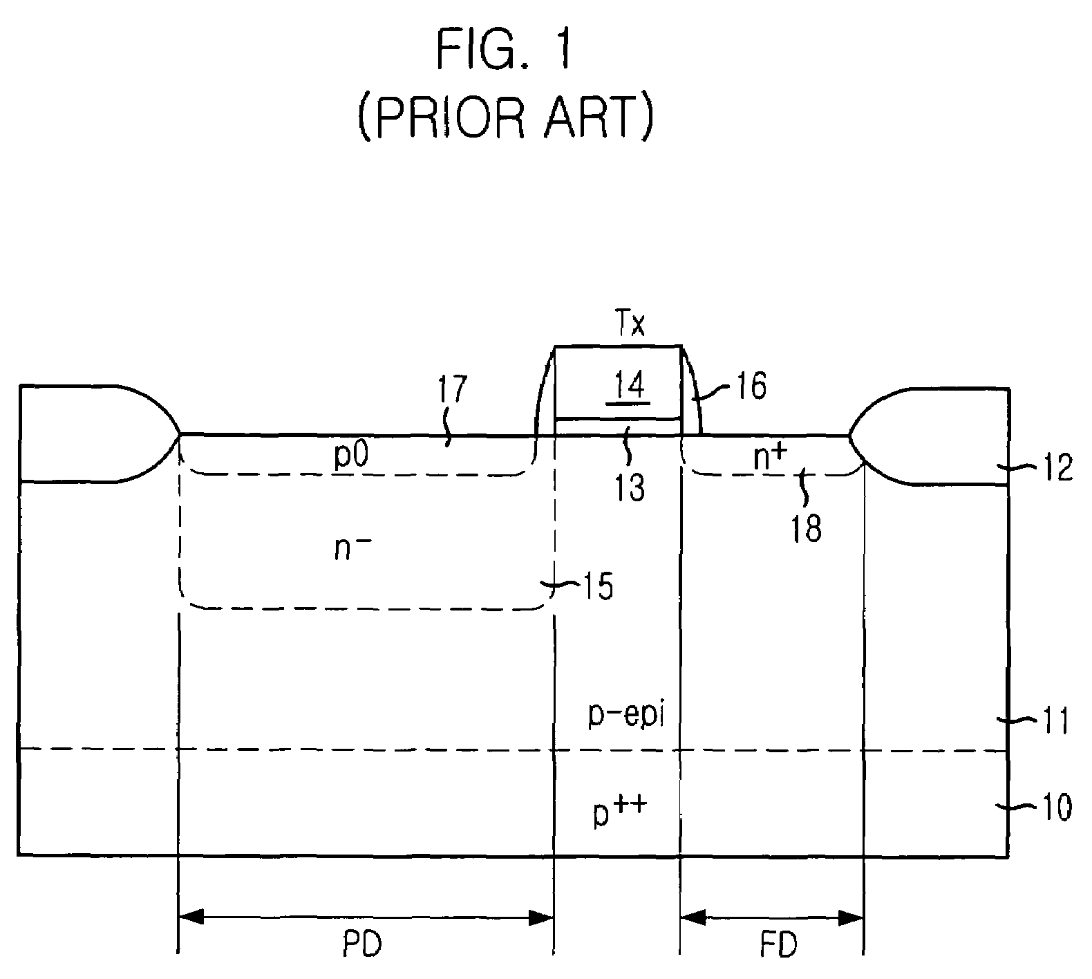 Image sensor with improved charge transfer efficiency and method for fabricating the same