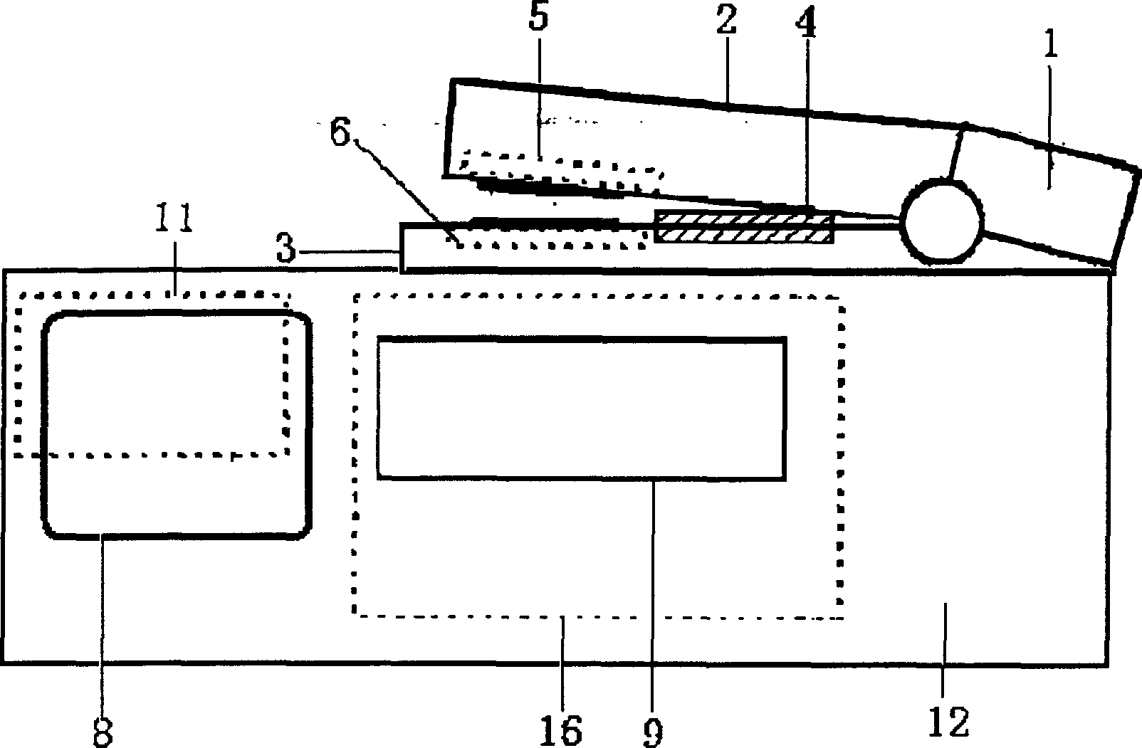 Non-destructive detecting method and detecting instrument for portable plant nitrogen and water content