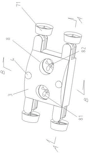 Omni-directional floating and wall-climbing underwater robot