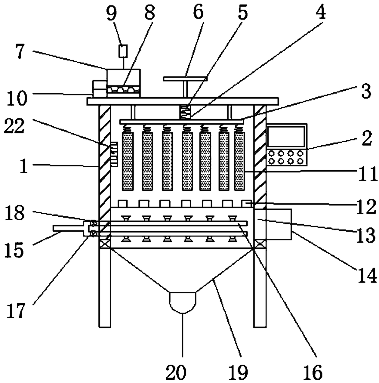 Dust removing device