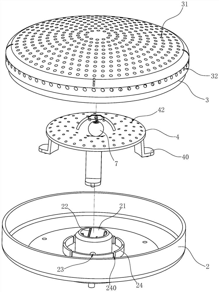 Burner for cooker and gas cooker using the burner