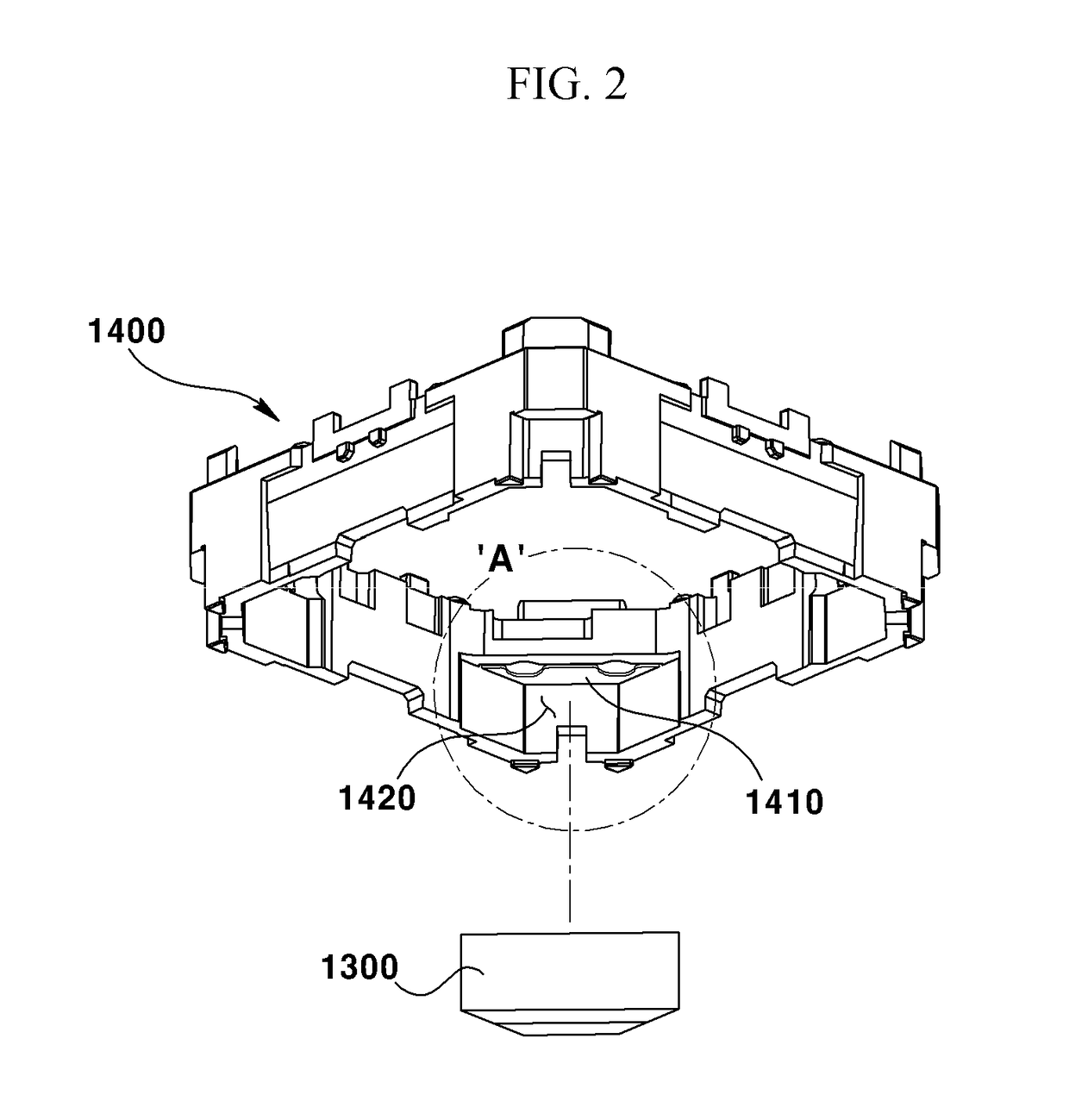 Camera module with adhesive groove