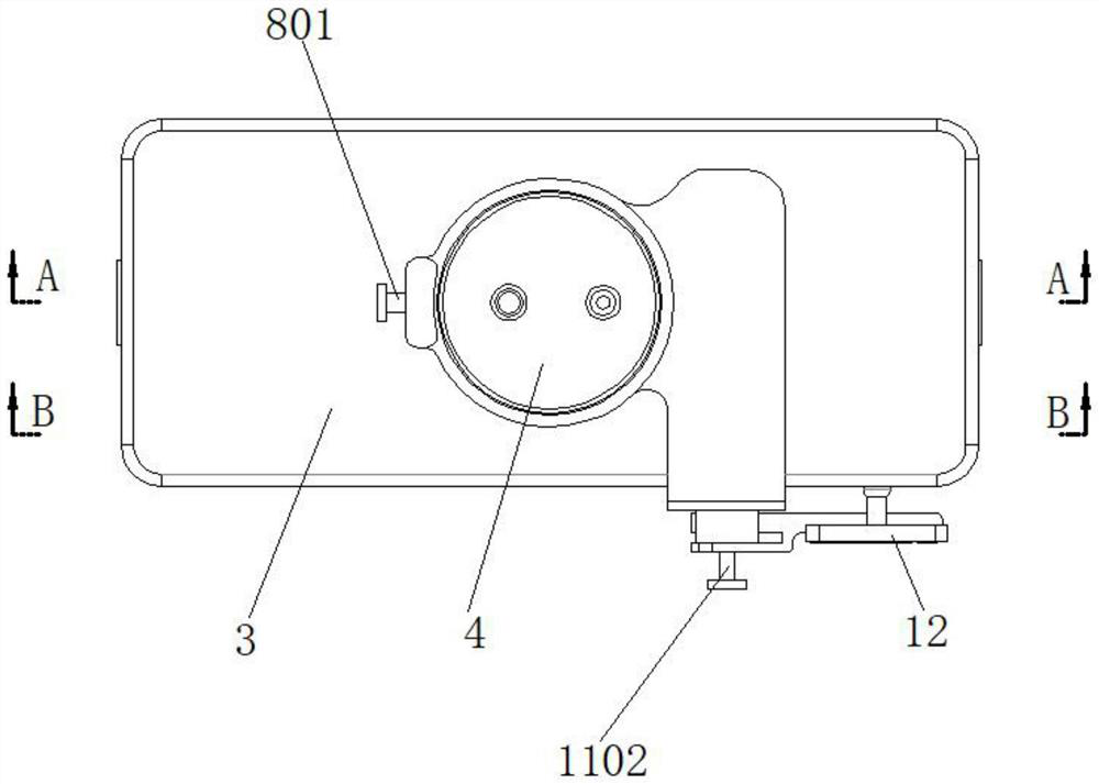 Intelligent drainage device balancing multi-region separation and time recording