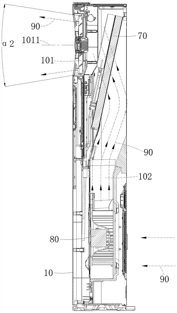 Air guide mechanism and indoor unit of air conditioner