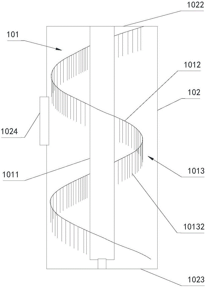 Unpowered purification device for gas particulate matter