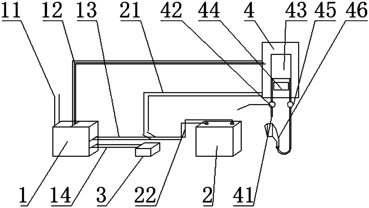 Low-power battery energy storage low-voltage instantaneous thermostatic water outlet electric water heater system