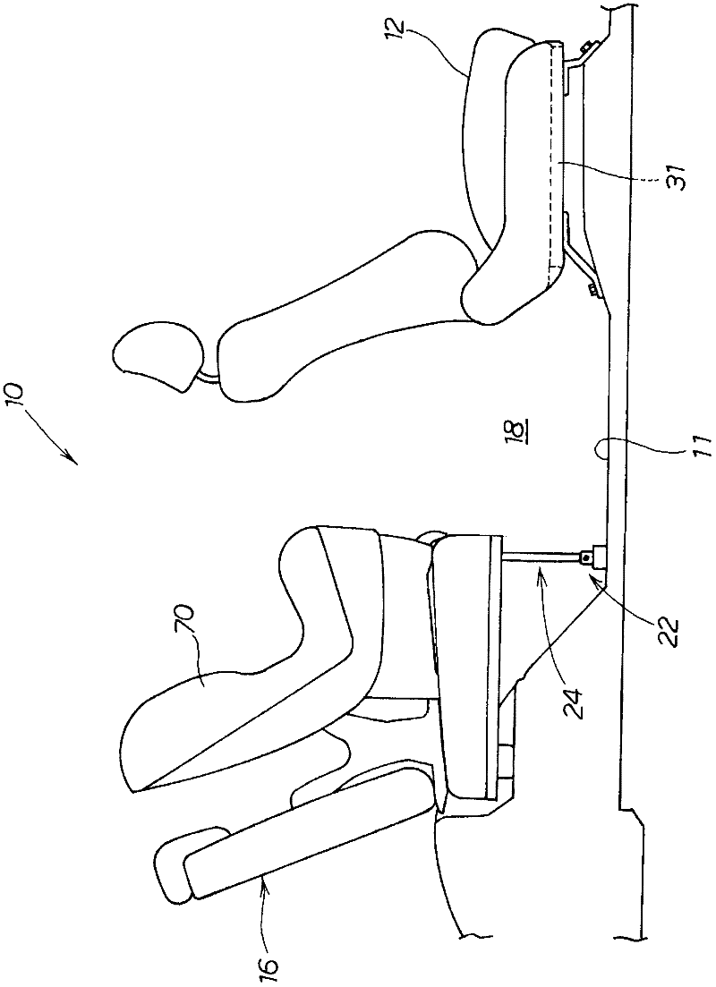 Vehicle seat device