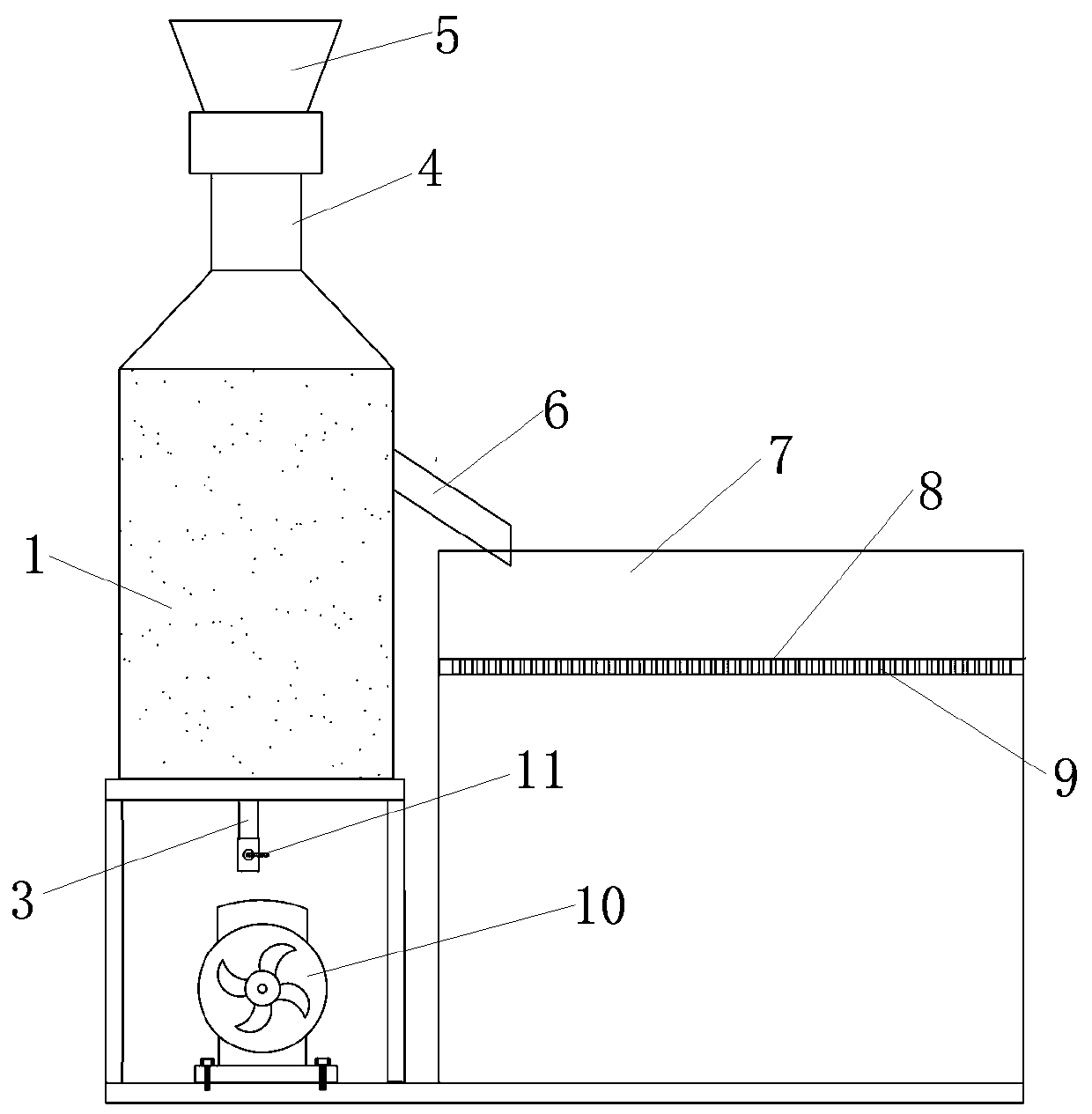 Production line for refining and purifying crude gold, crude gold pulverization device and spraying pipe