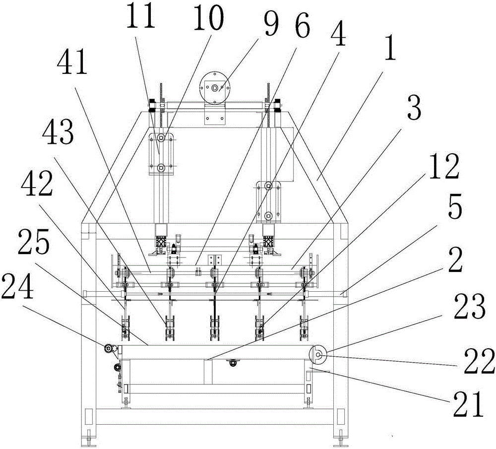 Overhead green brick turnover equipment used for hollow brick production