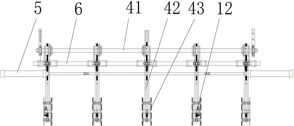 Overhead green brick turnover equipment used for hollow brick production