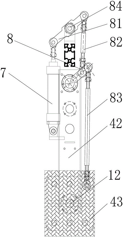 Overhead green brick turnover equipment used for hollow brick production