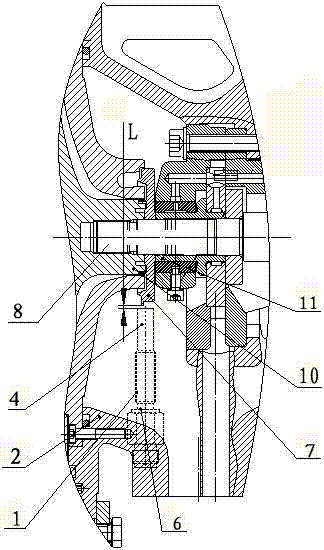 Built-in rotation speed measurement device of supercharger