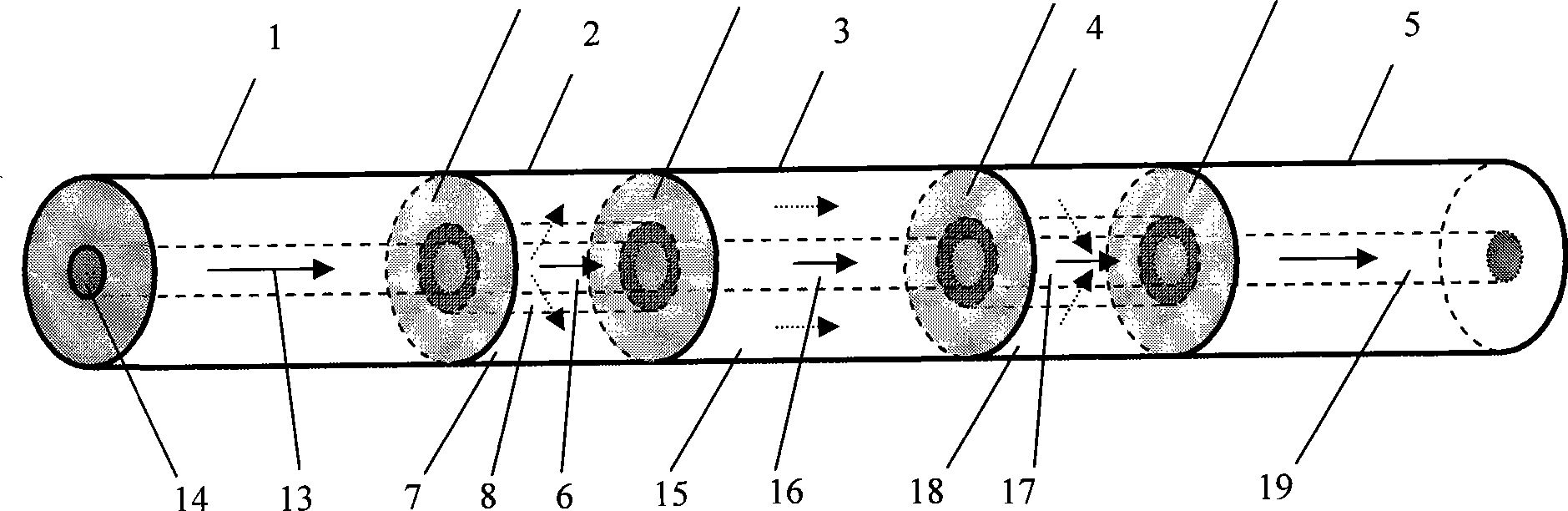 Mach-Zehnder interferometer based on coaxial optical fiber