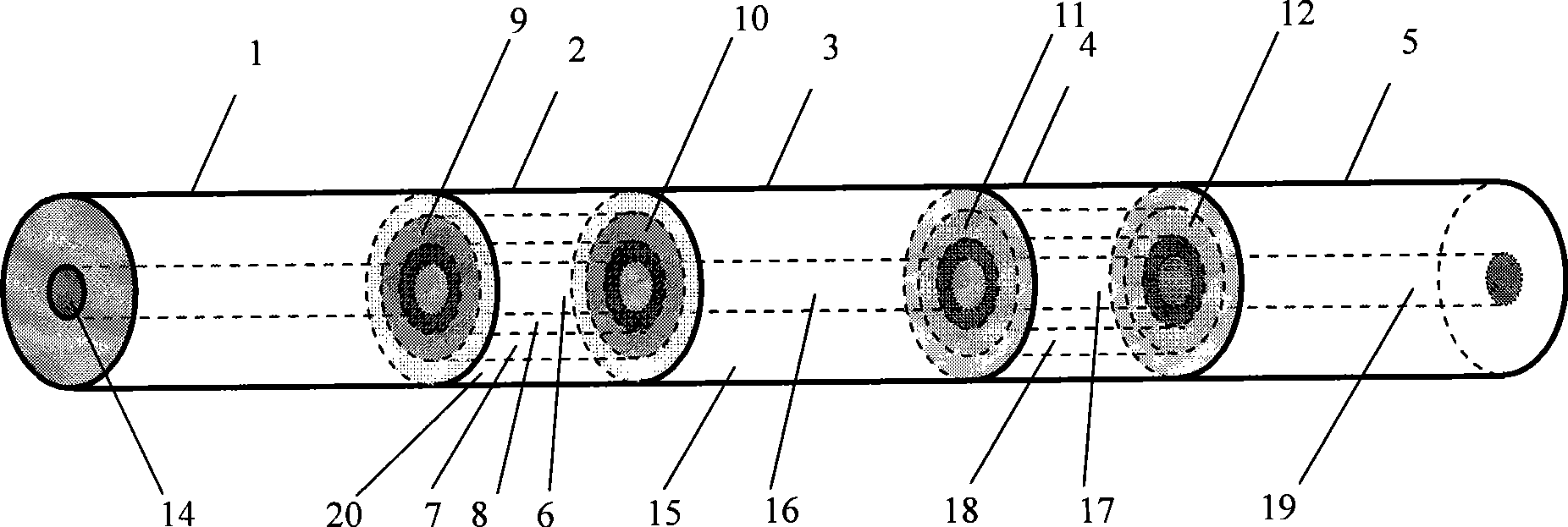 Mach-Zehnder interferometer based on coaxial optical fiber