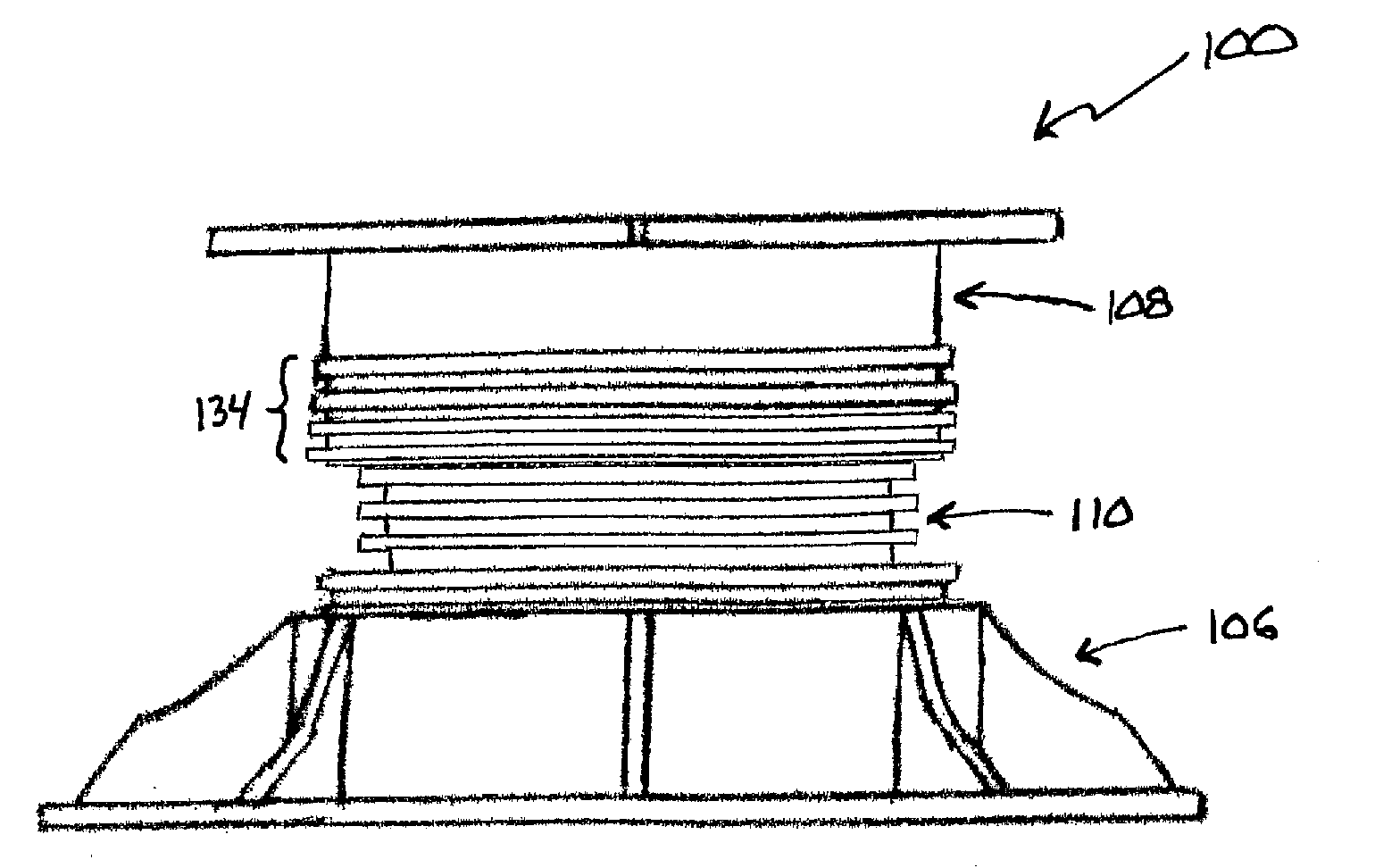 Method and device for supporting a structure