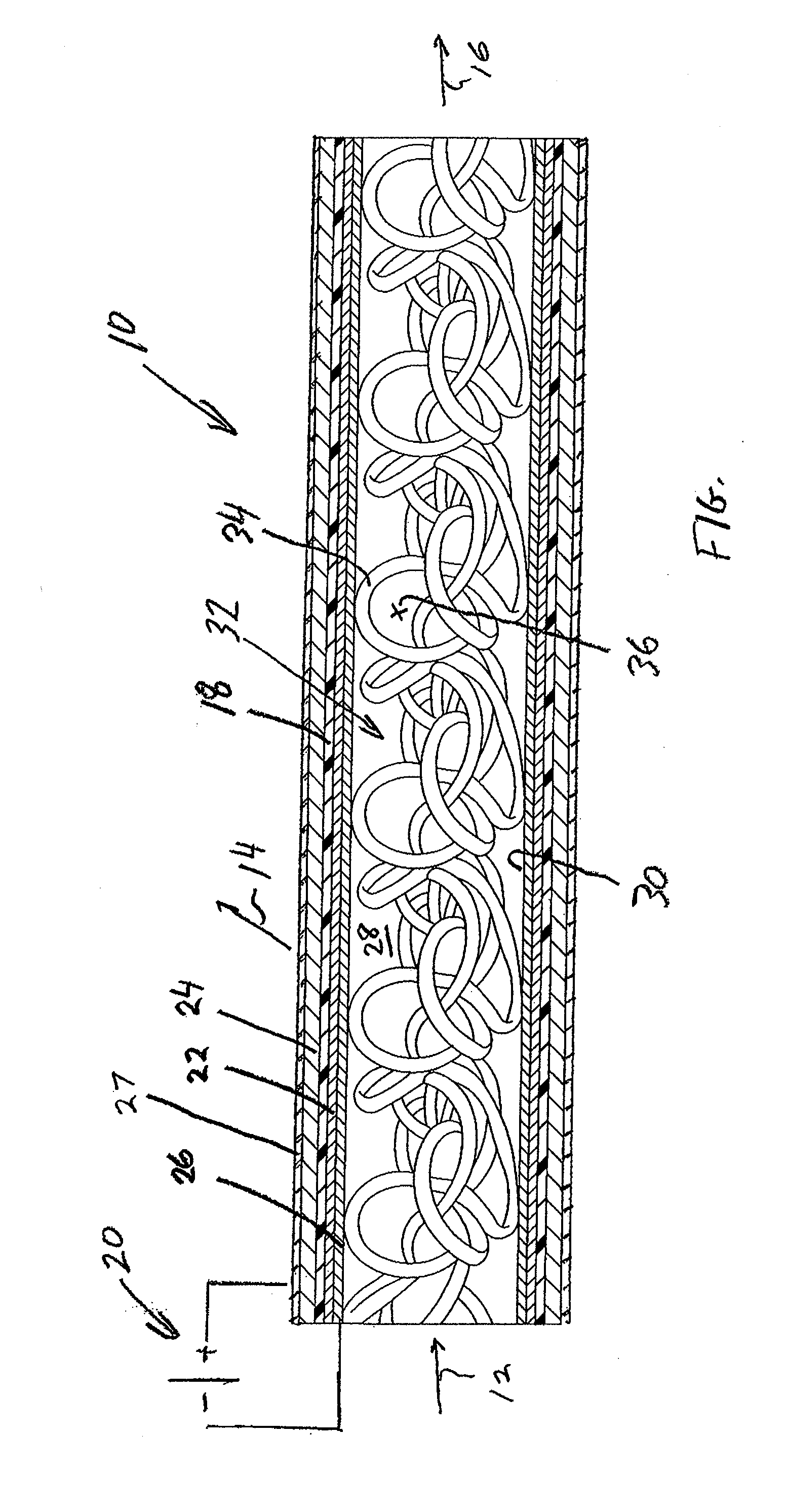 Oxygen separation element and method