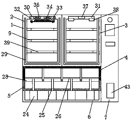 Intelligent express cabinet control system based on unmanned vehicle express delivery