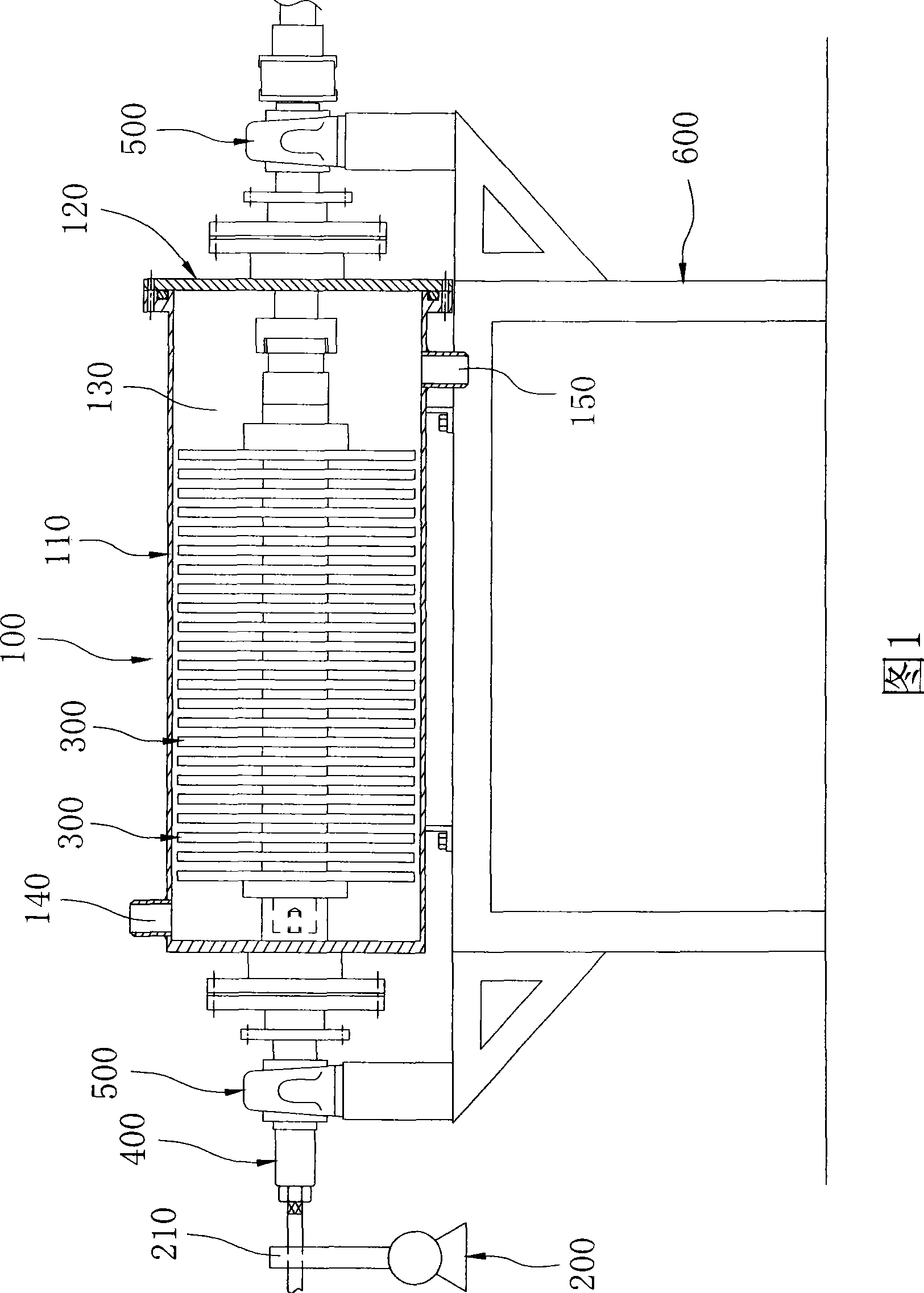 Closed whirling type filter membrane device