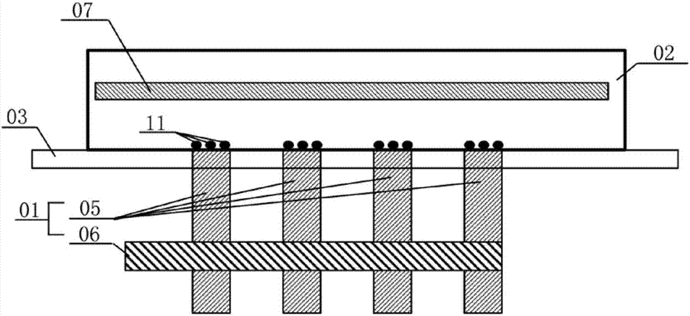 Planar array type ultrasonic shot-peening reinforcing device and method