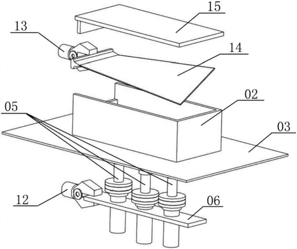 Planar array type ultrasonic shot-peening reinforcing device and method