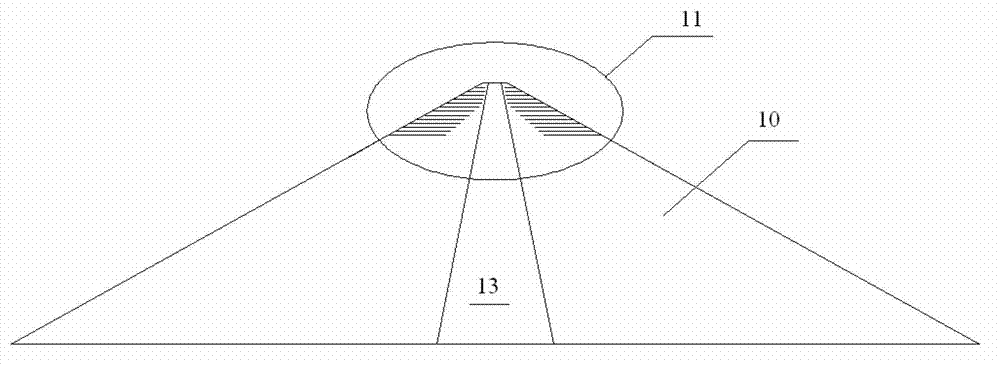 Rock-fill dam strengthening method based on rock-fill concrete