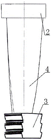 Machining method for moving blade with tooth-form arc on rhombus face of blade root